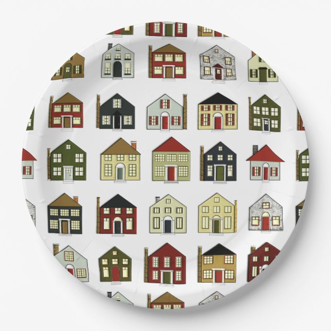 Plato De Papel Agente inmobiliario (Anverso)