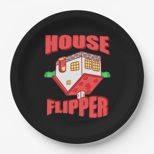 Plato De Papel Agente inmobiliario House Flipper (Anverso)
