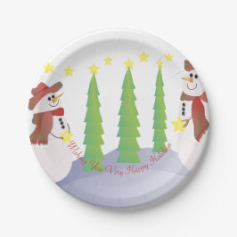 Plato De Papel Agradable Y Festividad