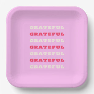 Plato De Papel Agradecimiento, Agradecimiento, Gratitud Cita, Ros