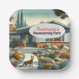 Plato De Papel Agrega tu nombre/Plato de papel para inaugurar cas