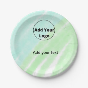 Plato De Papel agrega tu texto simple minimal personalizado agreg