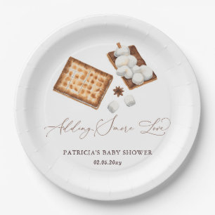 Plato De Papel Agregar Baby Shower neutral de género de amor de S