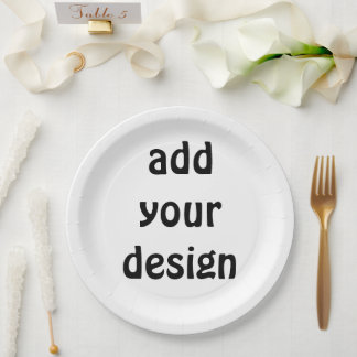 Plato De Papel agregar su diseño