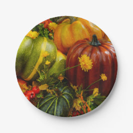 Plato De Papel Agrupación de otoño