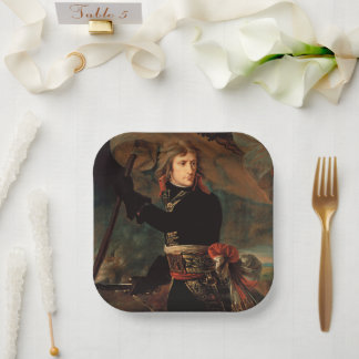 Plato De Papel Agrupamiento de Napoleón Bonaparte en la Batalla d