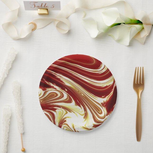 PLATO DE PAPEL AGUA (Boda)