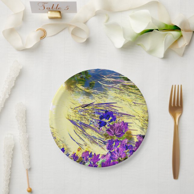 PLATO DE PAPEL AGUA (Boda)