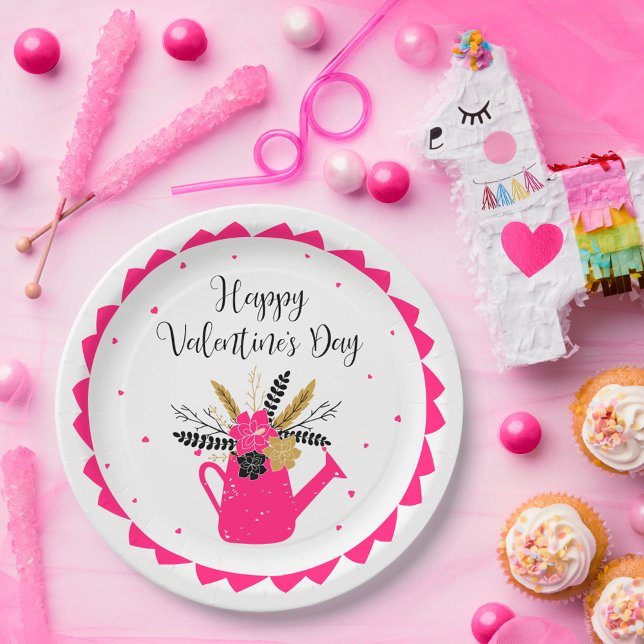 Plato De Papel Agua Floral puede Valentine ID735 (Subido por el creador)