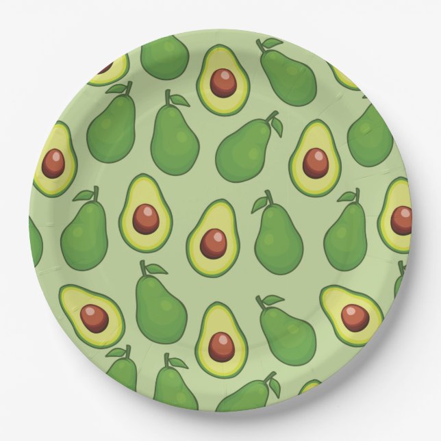 Plato De Papel Aguacate (Anverso)