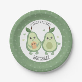 Plato De Papel Aguacate Holy Guacamole Baby Shower