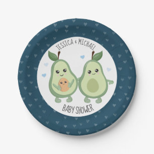 Plato De Papel Aguacate Holy Guacamole Baby Shower