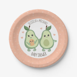 Plato De Papel Aguacate Holy Guacamole Baby Shower
