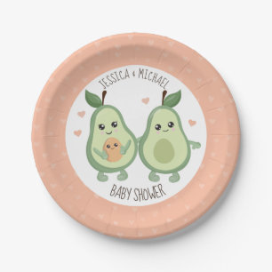 Plato De Papel Aguacate Holy Guacamole Baby Shower