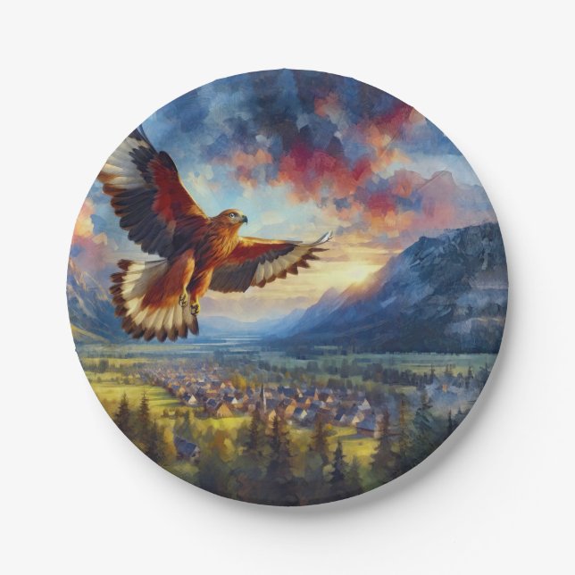 Plato De Papel Águila (Anverso)