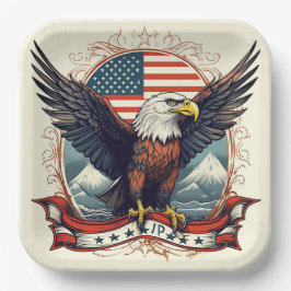 Plato De Papel Águila americana