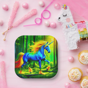 Plato De Papel Ai Unicorn
