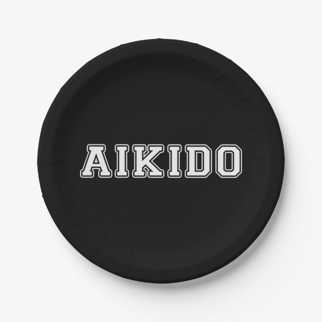 Plato De Papel Aikido (Anverso)