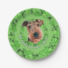 Plato De Papel Airedale Terrier de Irlanda