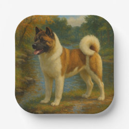 Plato De Papel Akita