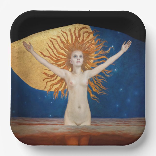 Plato De Papel Akseli Gallen-Kallela - Ad Astra (Anverso)