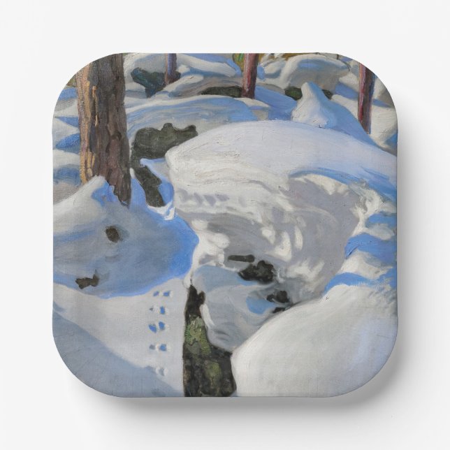 Plato De Papel Akseli Gallen-Kallela - Lair of the Lynx (Anverso)