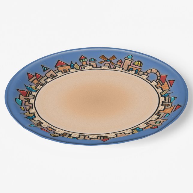 Plato De Papel Al fin Jerusalén (Angular)