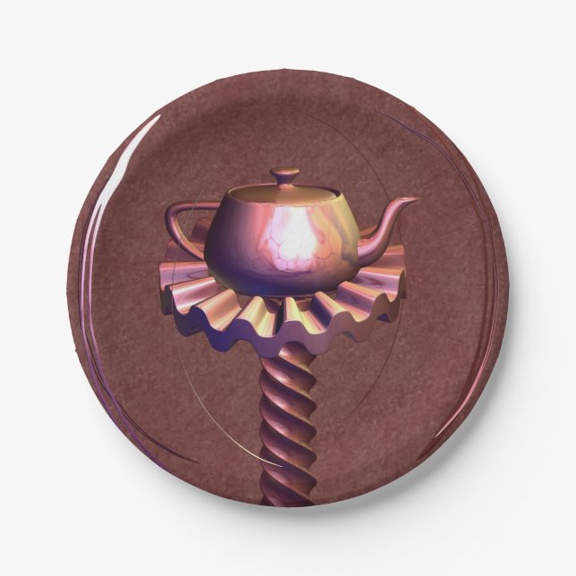 Plato De Papel Al reflexionar (Anverso)