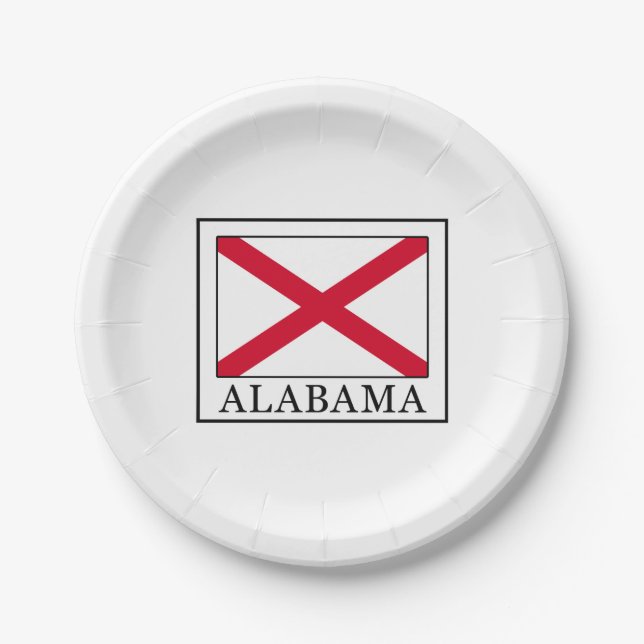 Plato De Papel Alabama (Anverso)