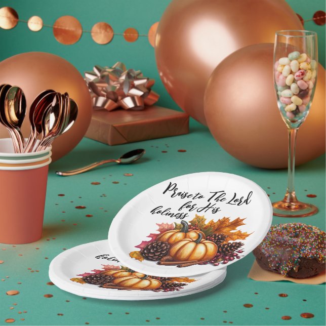 Plato De Papel Alabar al Señor (Multi)