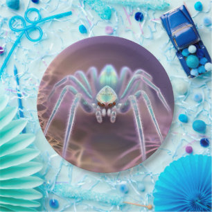 Plato De Papel Alarmante Araña de cazador 3D,