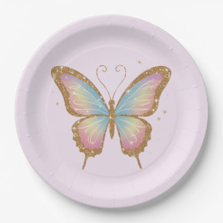 PLATO DE PAPEL ALAS COLORADAS