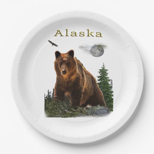 Plato De Papel Alaska (Anverso)