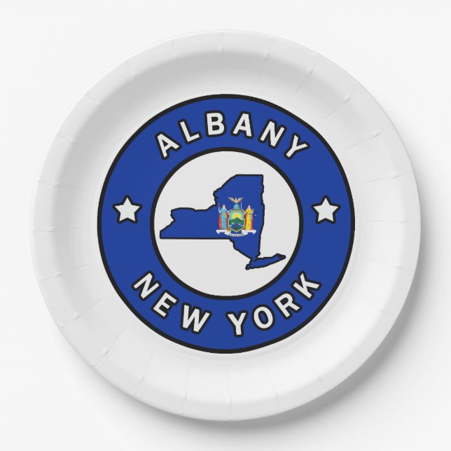 Plato De Papel Albany New York (Anverso)