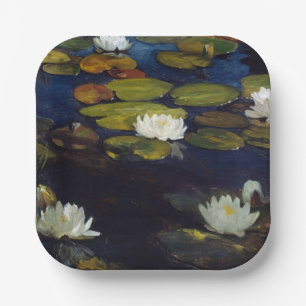 Plato De Papel Albert Edelfelt - Water Lilies, Estudio
