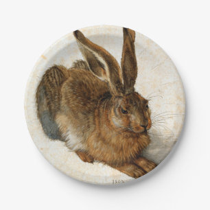 Plato De Papel ALBRECHT DÜRER - liebre joven 1502