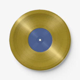 Plato De Papel Álbum de discos de vinilo dorado