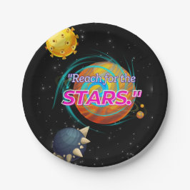 PLATO DE PAPEL ALCANCE DE LAS ESTRELLAS