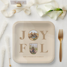 Plato De Papel Alegre | Foto Minimalista moderna del Arco Beige D