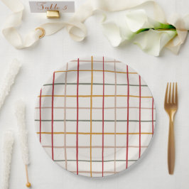 Plato De Papel Alegre navideño moderno