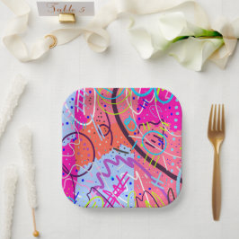 Plato De Papel Alegría de experiencias