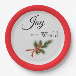 Plato De Papel Alegría para los Navidades religiosos del mundo