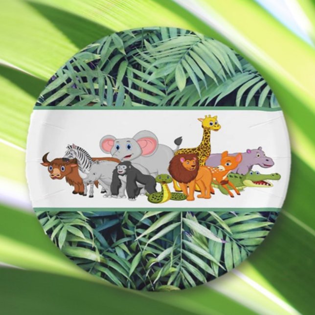 Plato De Papel ¡Aléjate! Placa de papel de cumpleaños para animal (Subido por el creador)