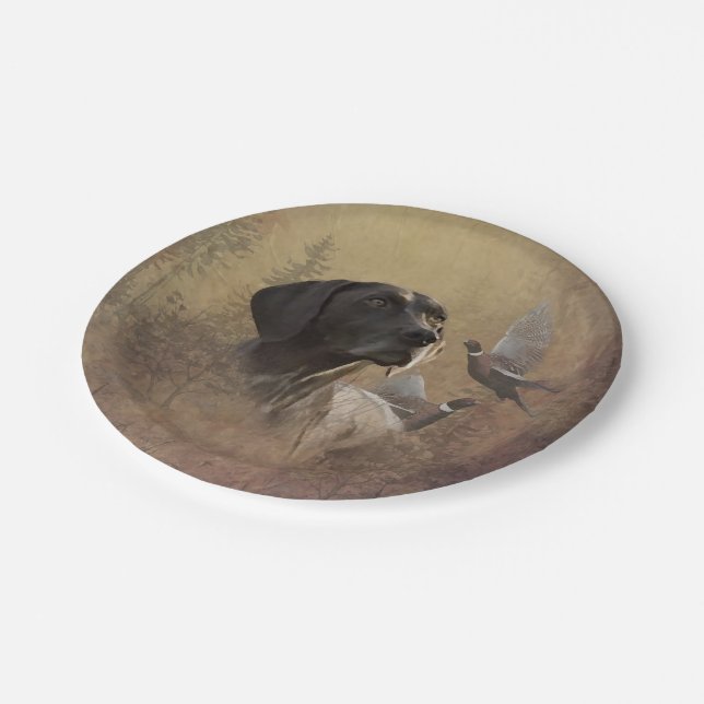 Plato De Papel Alemán Shorthaire Pointer ,Deutsch Kurzhaar Tapes (Angular)