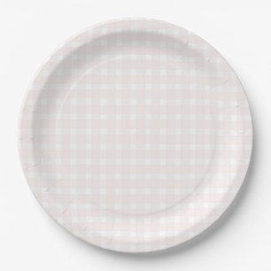 Plato De Papel Algun Conejo Dulce Fiesta de Bebé Rosa 