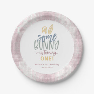 Plato De Papel Algunos Bunthday Party