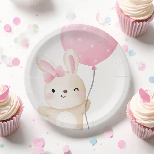 Plato De Papel Algunos conejitos de globo aerostático Bunny Baby  (Subido por el creador)