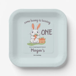 Plato De Papel Algunos conejitos son Chicas de un niño