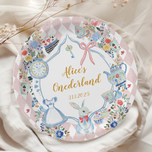 Plato De Papel Alicia en el Aniversario de la Guerra de Onederlan