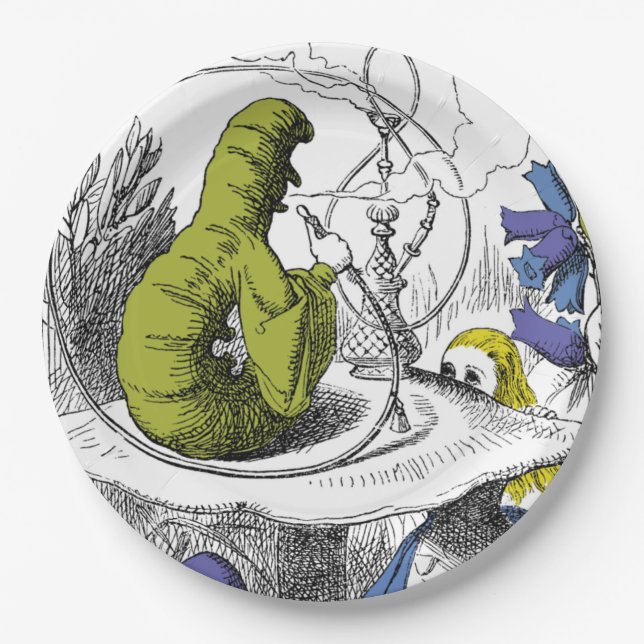 Plato De Papel Alicia en el país de las maravillas (Anverso)